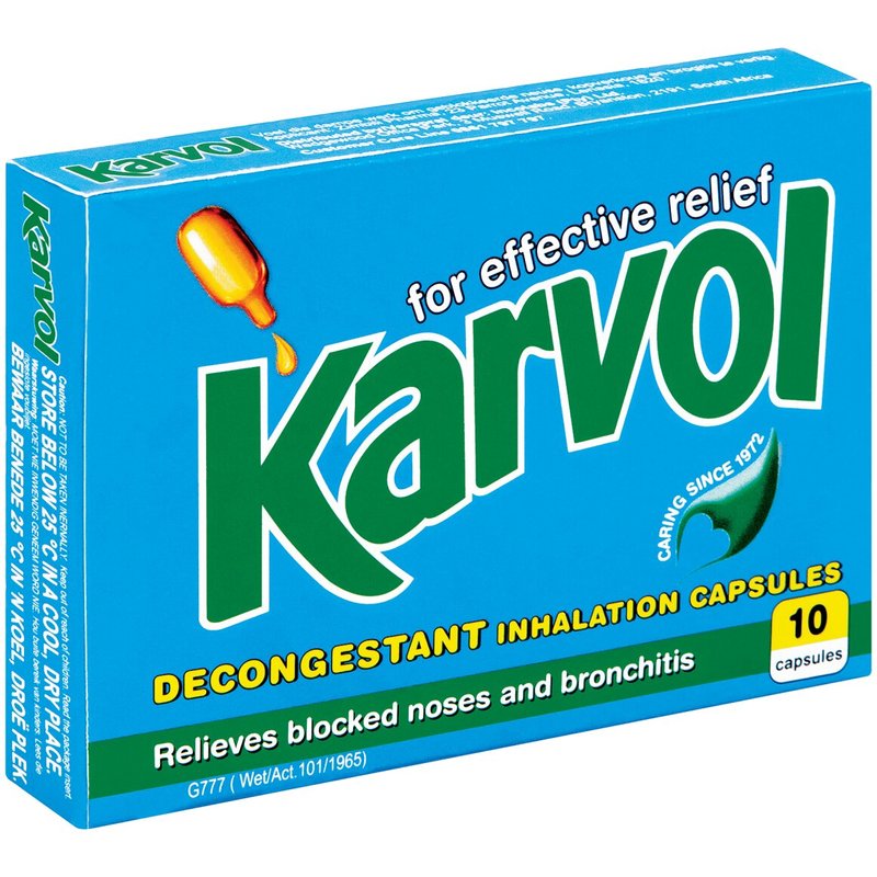 Karvol Decongestant Inhalation Capsules 10 pk
