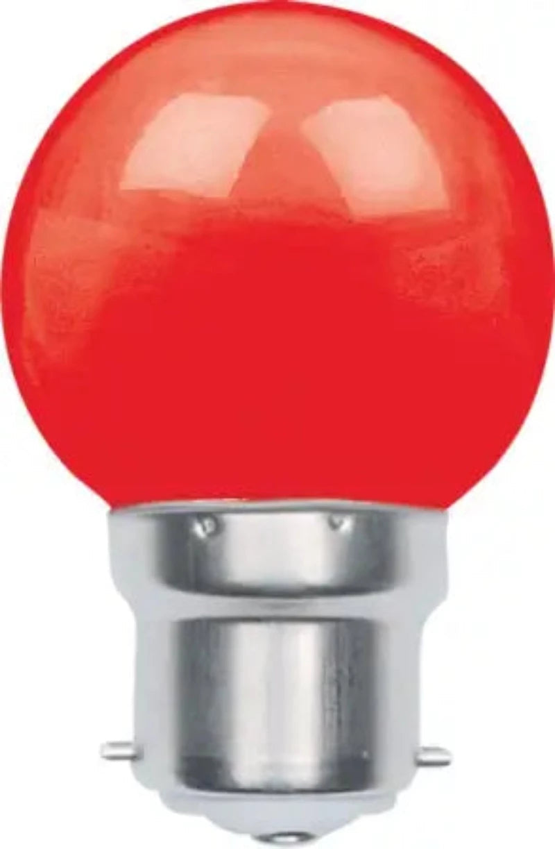 Flash LED GOLFBALL 1W G45 RED BOX