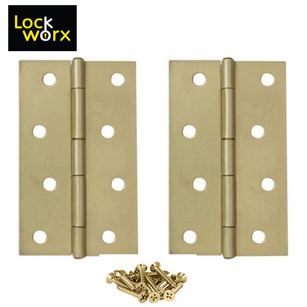 LOCK WORX Butt Hinge 100mm Steel Door Fitting LWFH100BP-1