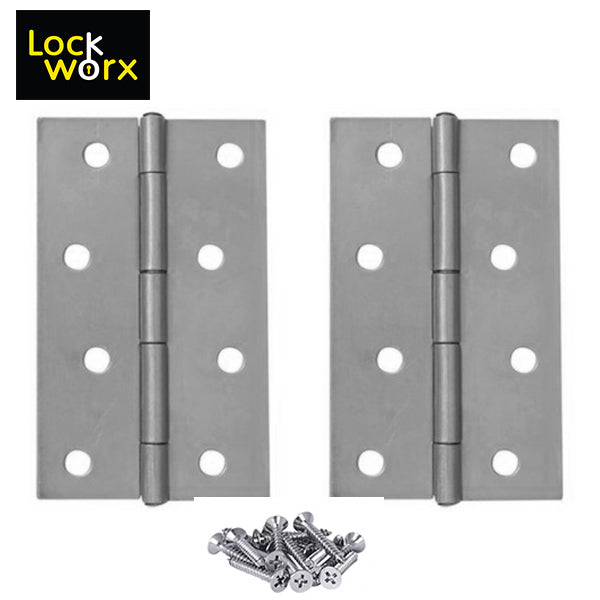 LOCK WORX Butt Hinge 100mm Steel Door Fitting LWFH100CH-1