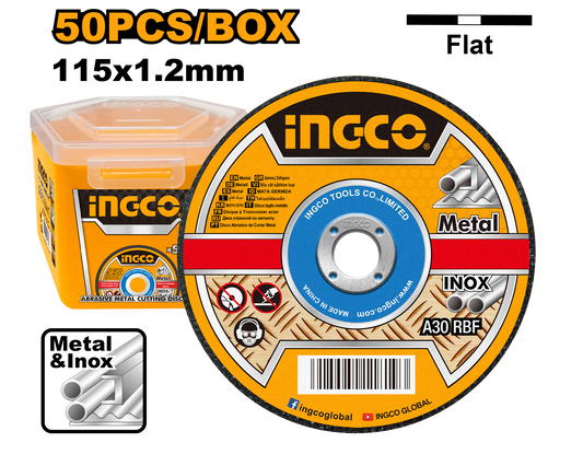 INGCO DISC CUT STEEL 115 50PC