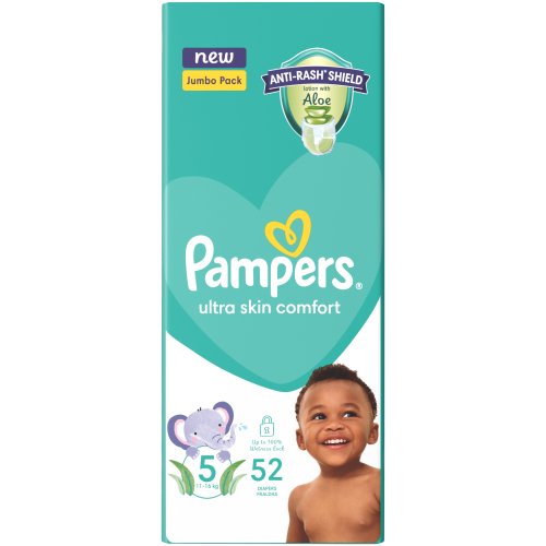 Pampers Baby Dry Nappies Jumbo Pack Size 5 (52's)