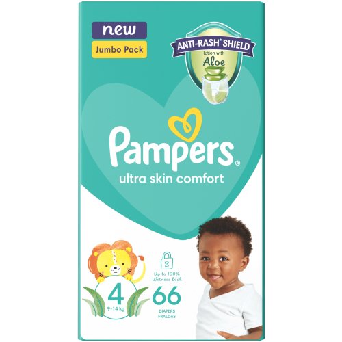 Pampers Baby Dry Nappies Jumbo Pack Size 4 (66's)