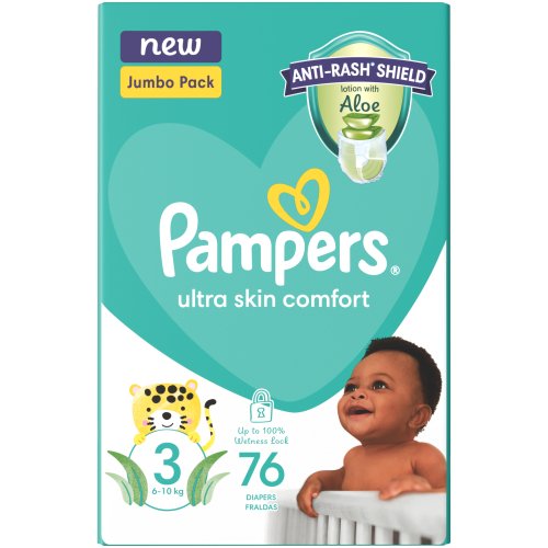 Pampers Baby Dry Nappies Jumbo Pack Size 3 (76's)