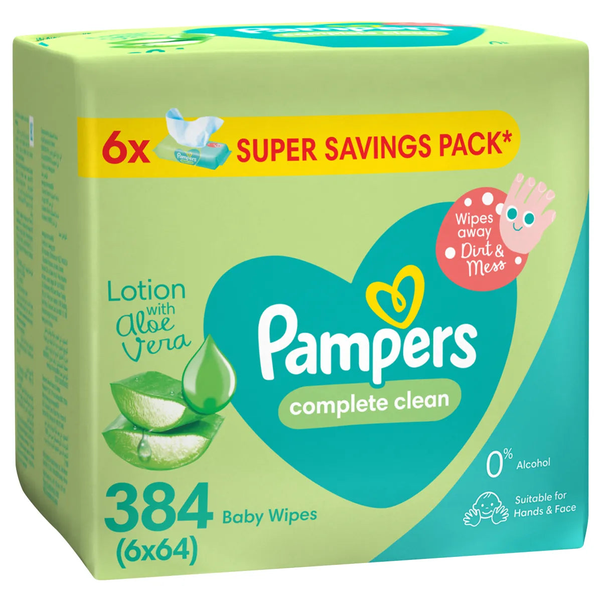 Pampers Baby Wipes Fresh 6's - 6x64
