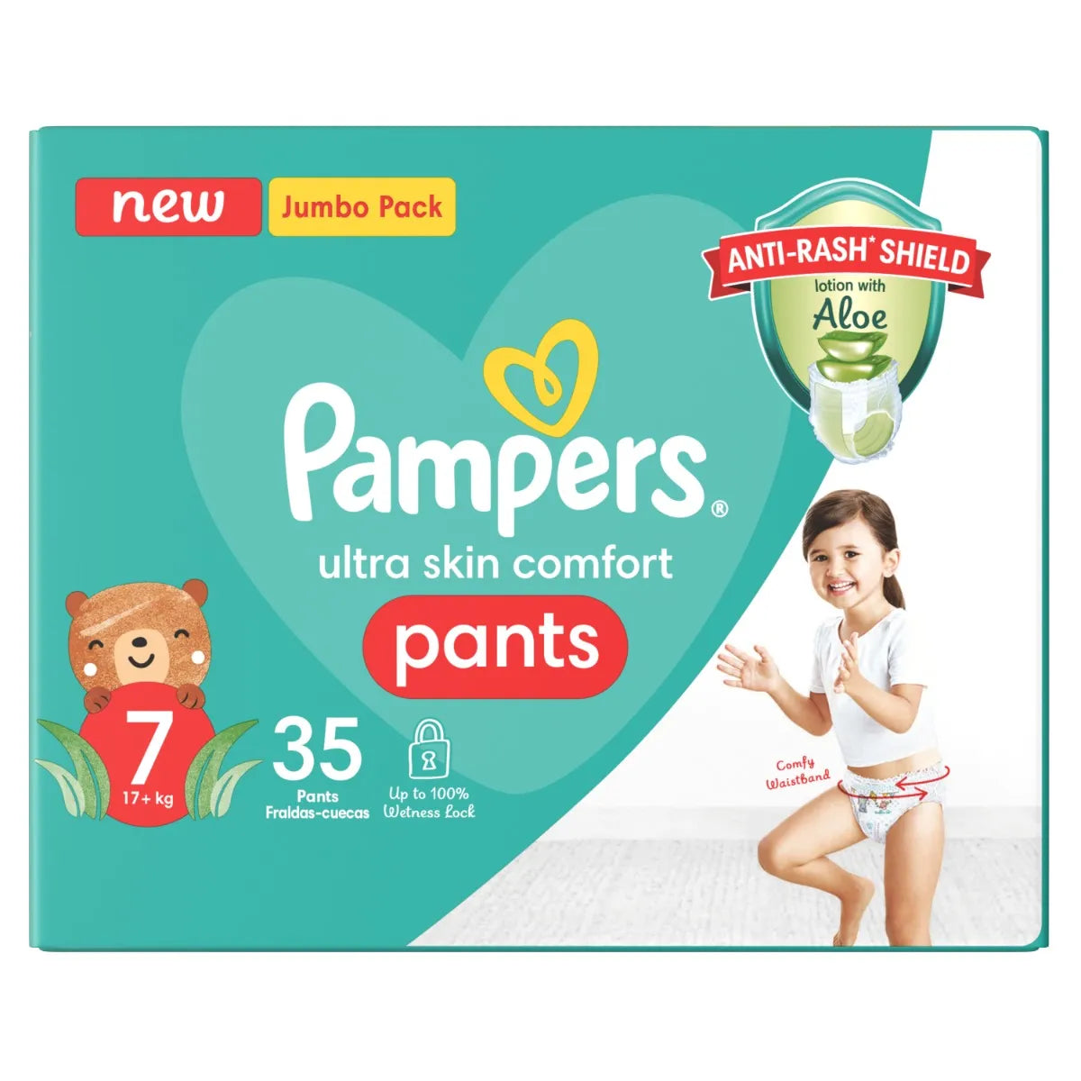 Pampers Active Baby Pants Size 7 Jumbo Pack (35's)
