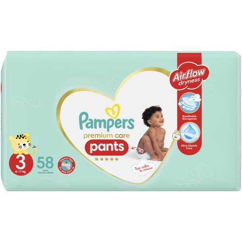 Pampers Premium Care Pants Size 3 Value Pack (58's)