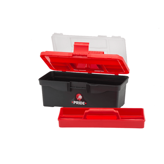 Pride Plastic Toolbox, 56 cm Size, Black
