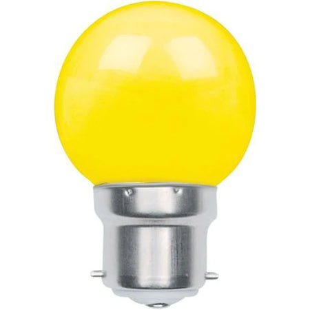 Flash LED GOLFBALL 1W G45 YELLOW BOX