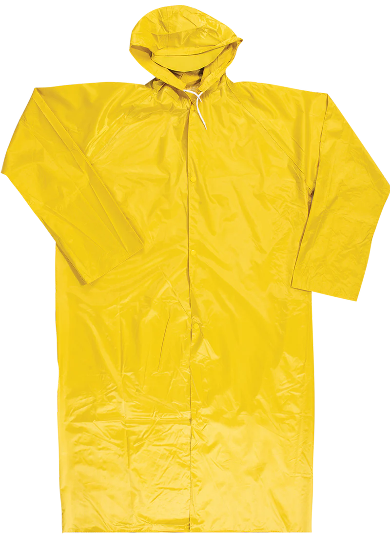 Rain Coat Rubberised - Yellow Extra Large