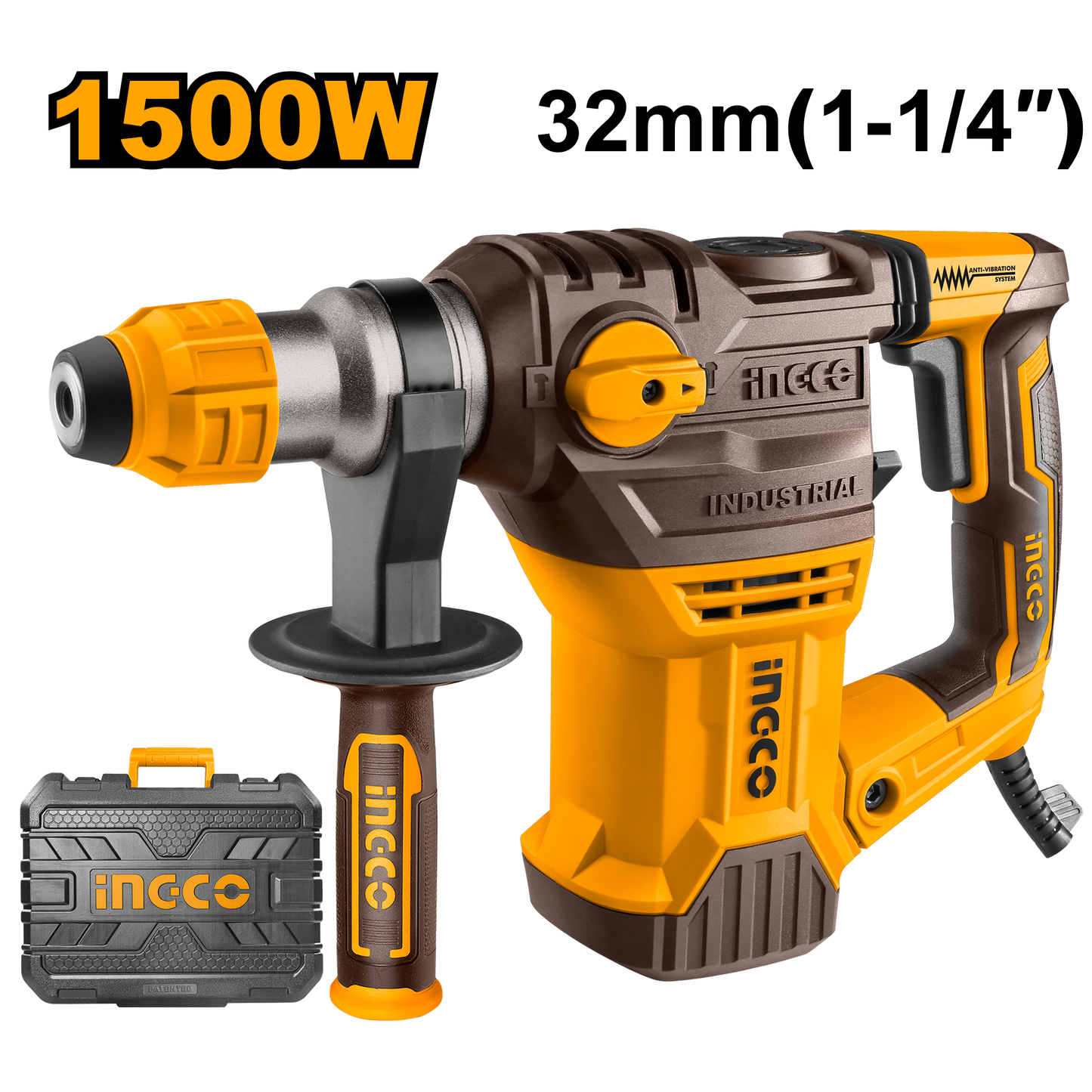 DRILL ROTARY HAMMER 1500W PA6 BMC