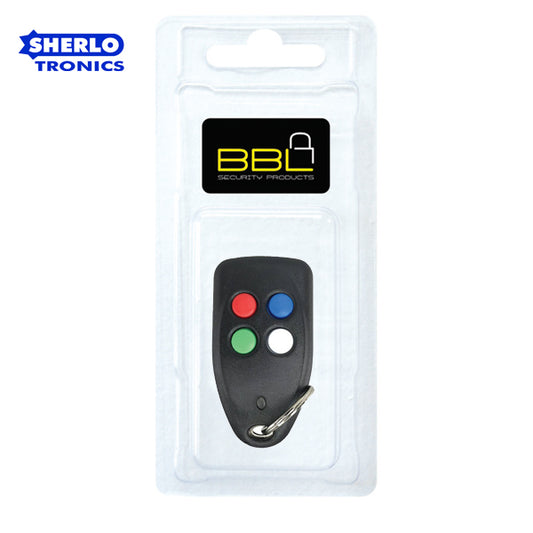 SHERLO Black Code Hopping RSC 403MHz 4 Button Remote Blister Pack SHTX4-1