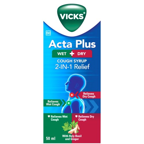 Vicks ActaPlus 2-in-1 Cough Syrup 50ml