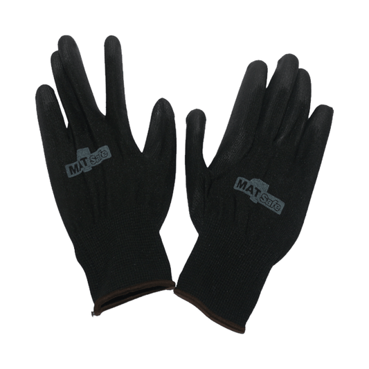 GLOVE MATSAFE NYLON BLACK PU G/P LARGE KEY FEATURES