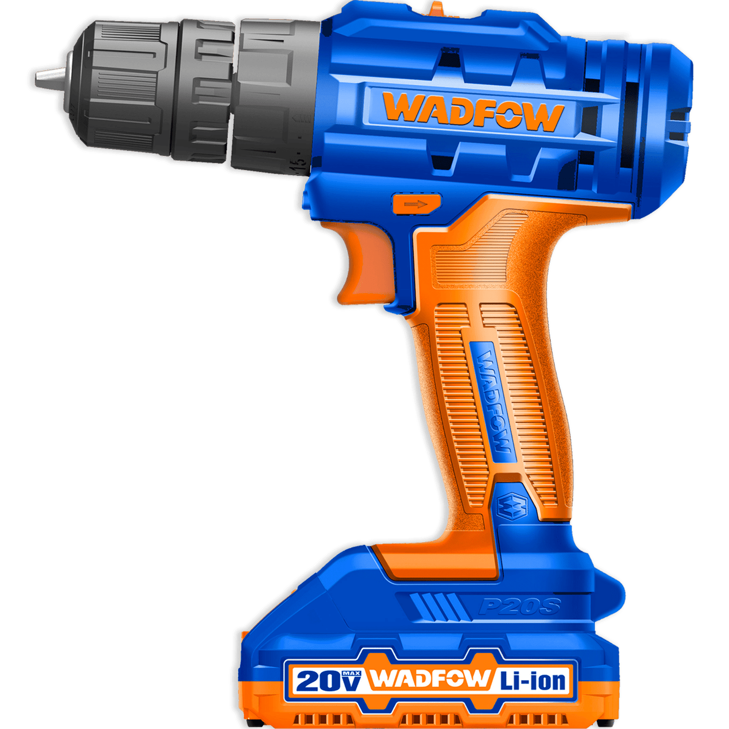 WADFOW 20V Li-ion Cordless Drill 35Nm Max. torque 15+1 Settings