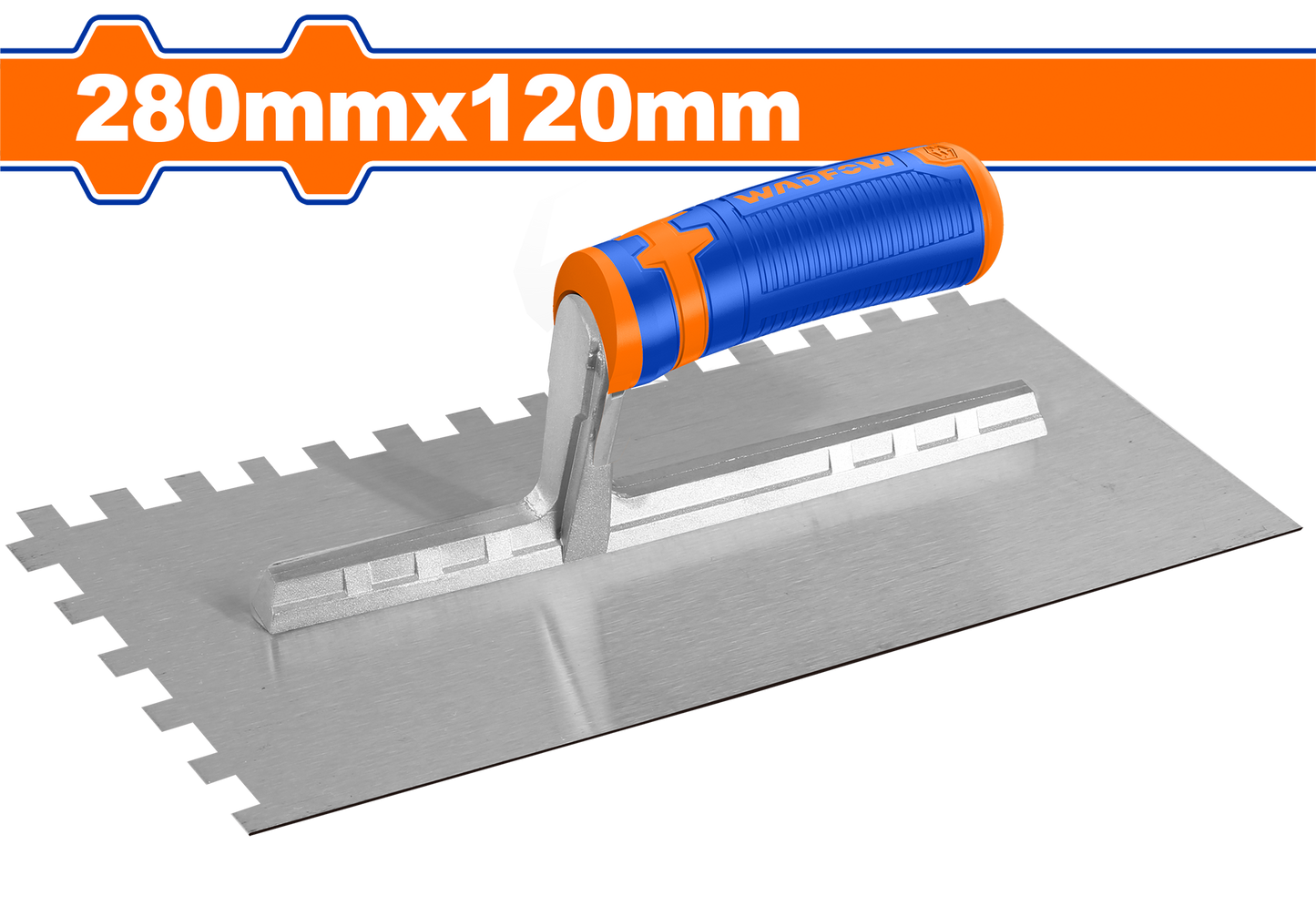 TROWEL PLASTER TEETH 10X10MM CB 280X120MM