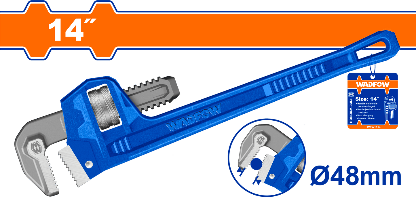 WADFOW PIPE WRENCH 350MM