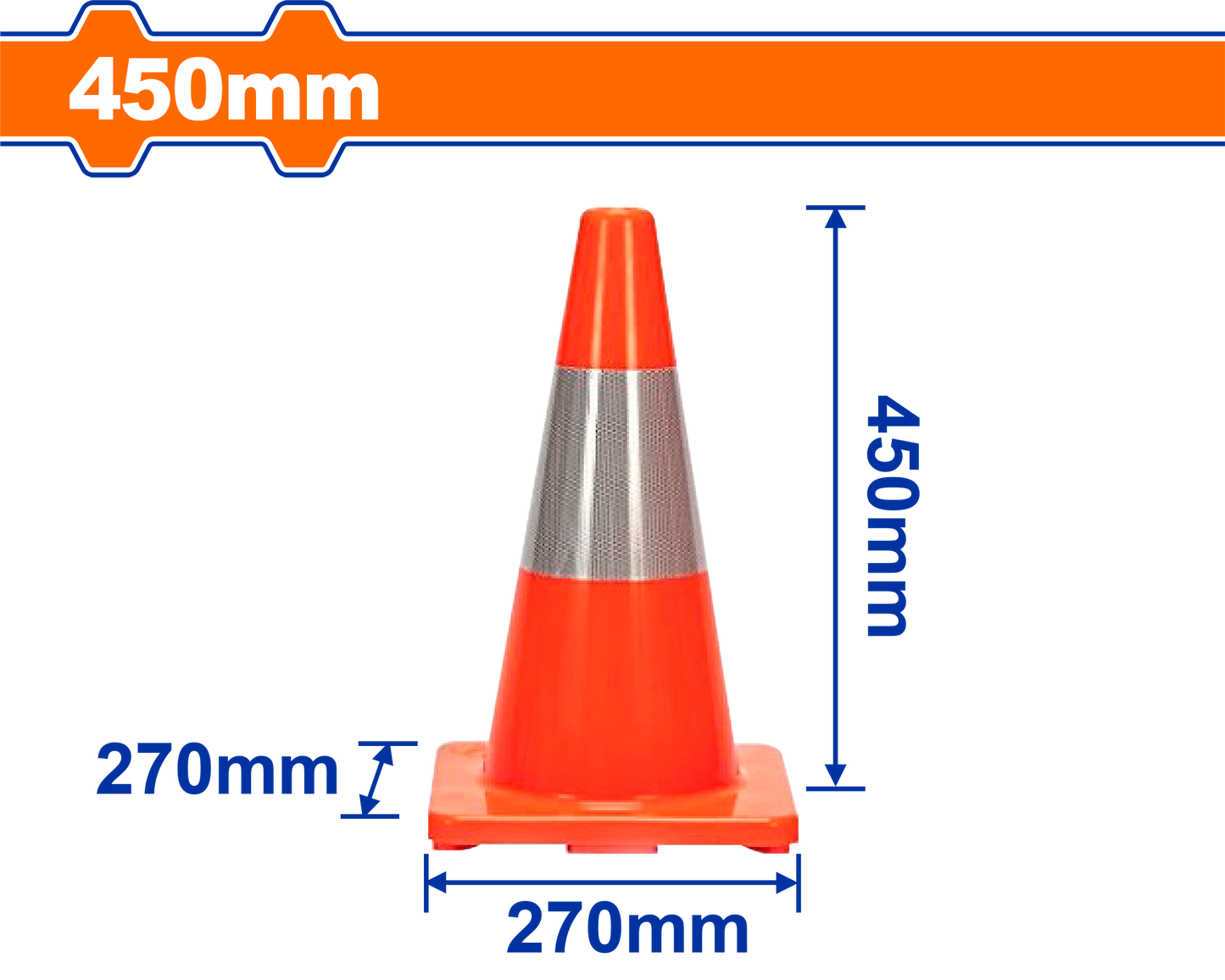 WADFOW TRAFFIC CONE 27X27X45CM