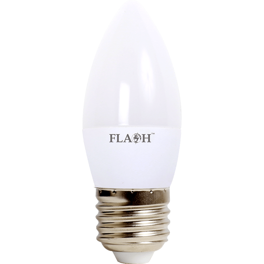 FLASH LED CANDLE 3W OPAL E27 6000K