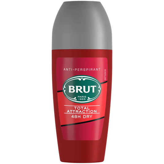 Brut Antiperspirant Roll-On Deodorant 50ml - 50ml, Total Attraction