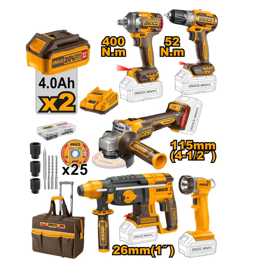 eminco♡ IMPACT DRILL & GRINDER COMBO 20V (INGCO) - Do It Yourself