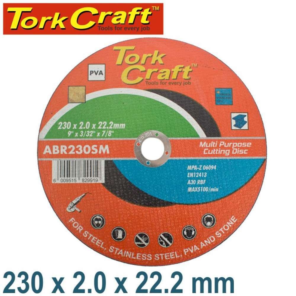 CUTTING DISK MULTI PURPOSE 230X2.0X22.2MM