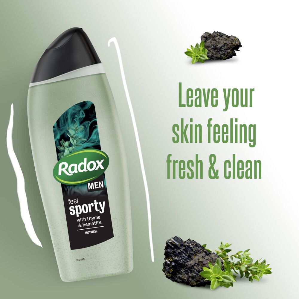 Radox MEN Feel Sporty Thyme and Hematite Body Wash 400ml