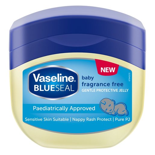 Vaseline Blue Seal Baby Fragrance Free Petroleum Jelly 450ml