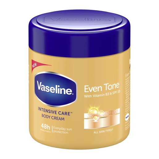 Vaseline Intensive Care Even Tone Moisturizing Body Cream for All Skin Types 400ml