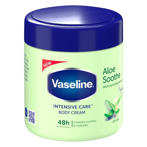Vaseline Intensive Care Aloe Soothing Body Cream for Dry Skin 400ml