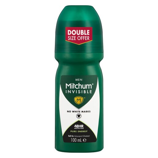 Mitchum Invisible Roll On Men Pure Energy 100ml
