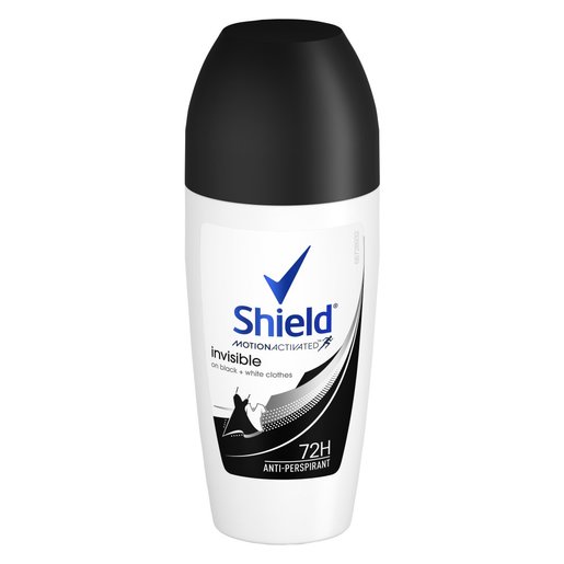 Shield Women Invisible Black & White Antiperspirant Roll-On 50ml