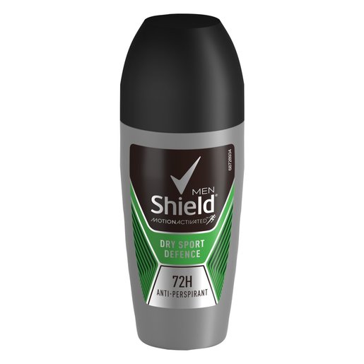 Shield Men Dry Sport Defence Antiperspirant Roll On Deodorant 50ml