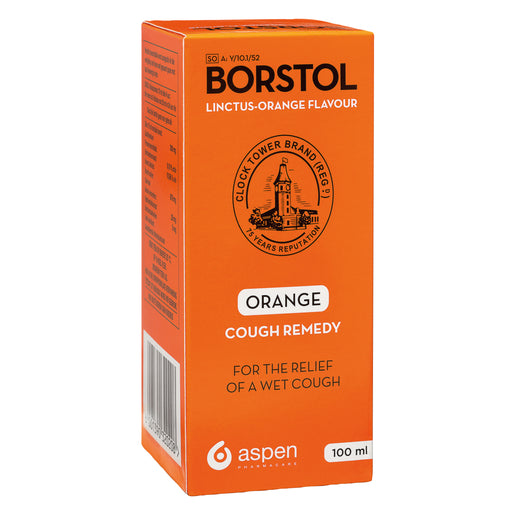Borstol Linctus Orange Flavoured Cough Remedy 100ml