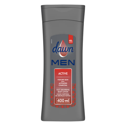 Dawn Men Active Fast Absorbing Body Lotion for Dry Skin 400ml