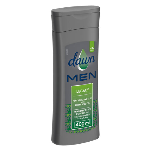 Dawn Men Legacy Fragrance Free Body Lotion for Sensitive Skin 400ml