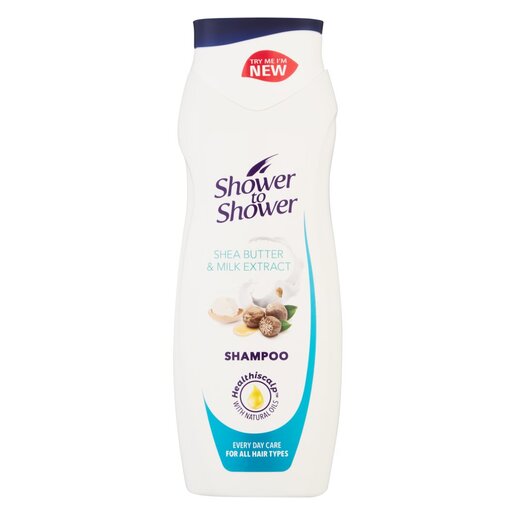 Shower To Shower Shea Butter & Milk Extract Shampoo 400ml
