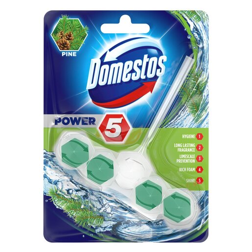 Domestos Pine Rim Block Stain Removal Toilet Cleaner 55g