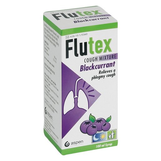 Flutex Cough Mixture Blackcurrent 100ml