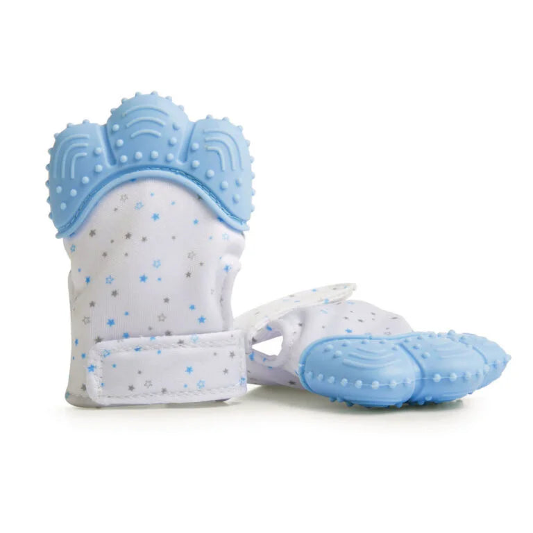 Teething Mittens – Blue Star