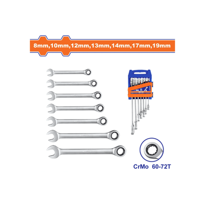 WADFOW "SOCKET SET Cr-V 1/2" 45T 12PCS"