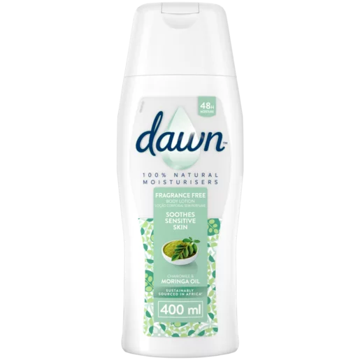 Dawn Chamomile & Moringa Oil Fragrance Free Body Lotion 400ml