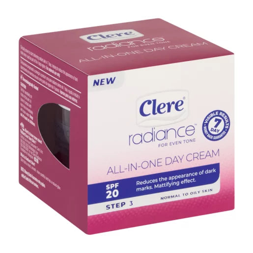 Clere Radiance SPF20 All-In-One Day Cream 50ml