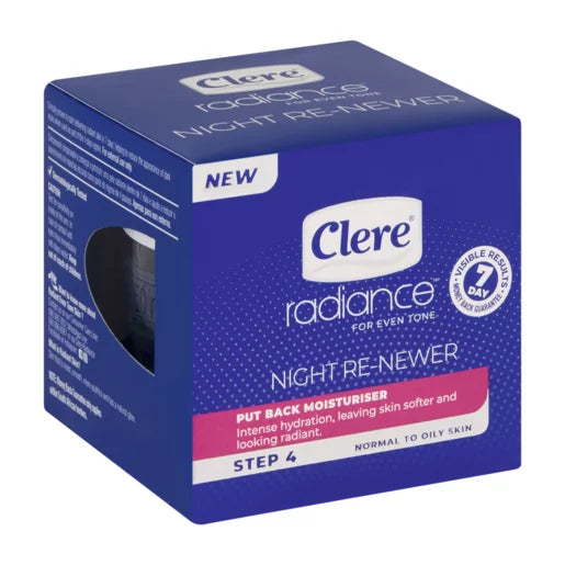 Clere Radiance Night Re-newer Moisturiser 50ml