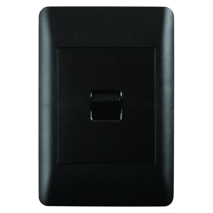 Lesco Apollo Black 1-Lever 2-Way Light Switch 2x4 AP42SW1/2-SB