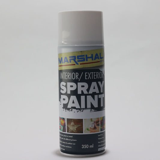 Spray Paint Matt White 350ml Marshal