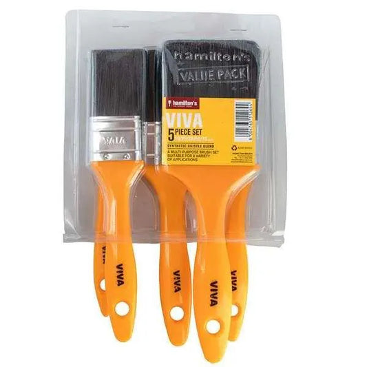 HAMILTONS VIVA BRUSH 5-piece (19mm, 25mm, 38mm, 50mm, 75mm)