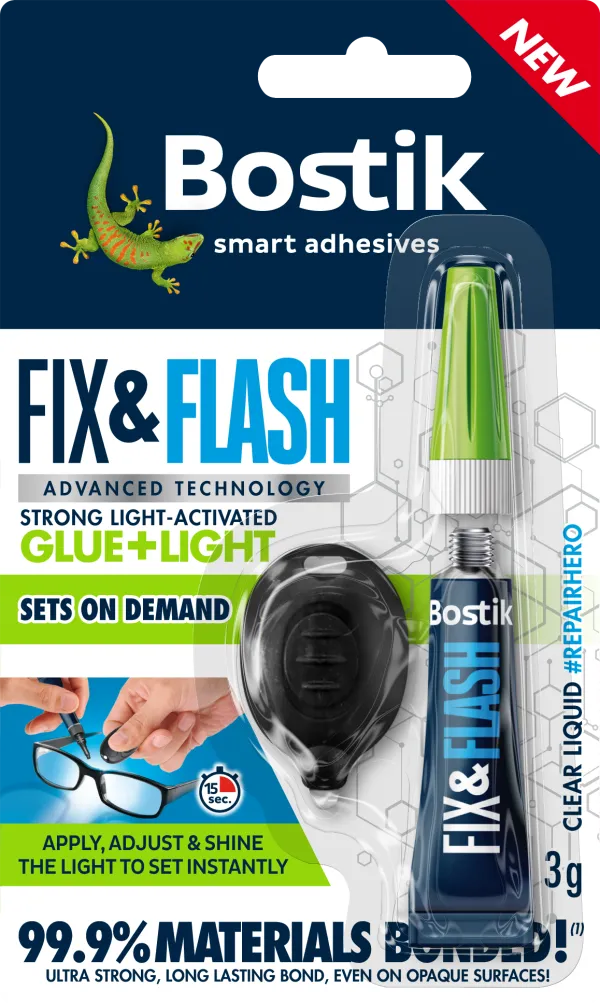 Flash Adhesive Glue Fix & 3g + LED Bostik 1-0723