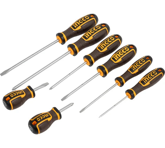 INGCO SCREWDRIVER S2 SET PH&SLOTTED 8PC
