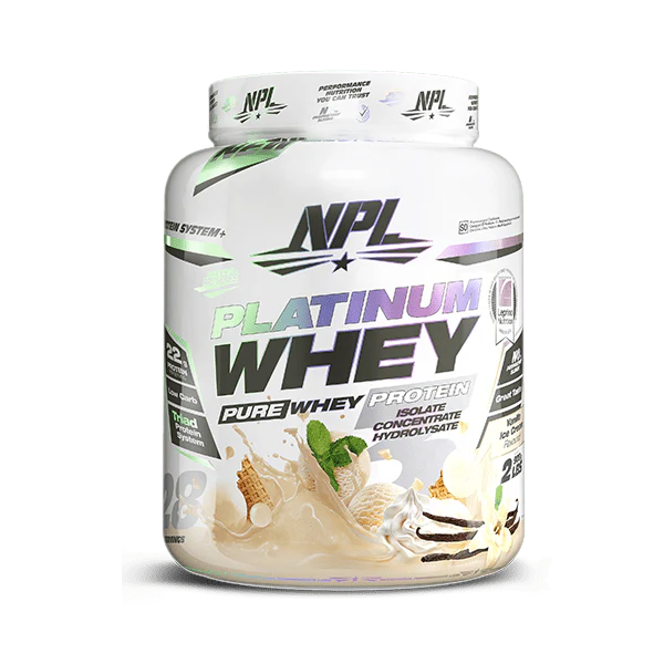 NPL Platinum Whey Pure Whey 908g, Vanilla Ice Cream